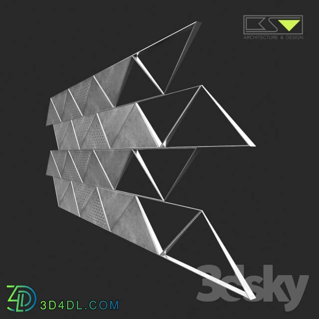 Other decorative objects - 3d panel fallup