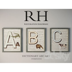 Frame - dictionary abc art 