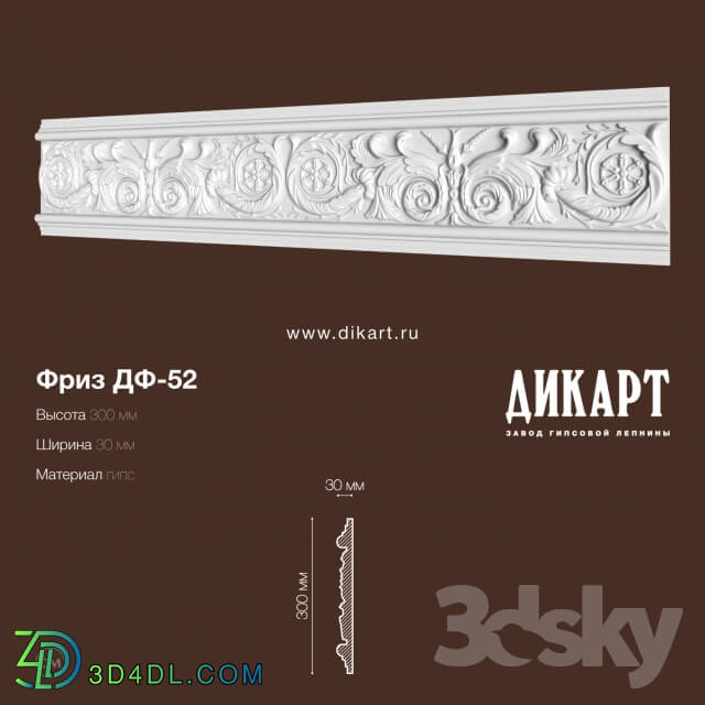 Decorative plaster - DF-52_300h30mm