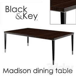 Table - Black_Key Madison Dining Table 