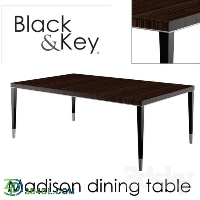 Table - Black_Key Madison Dining Table