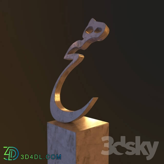 Sculpture - Hich Statue by Tanavoli