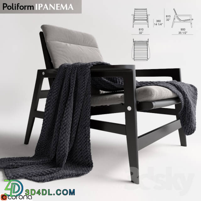 Arm chair - ARMCHAIRS - POLIFORM _ Ipanema