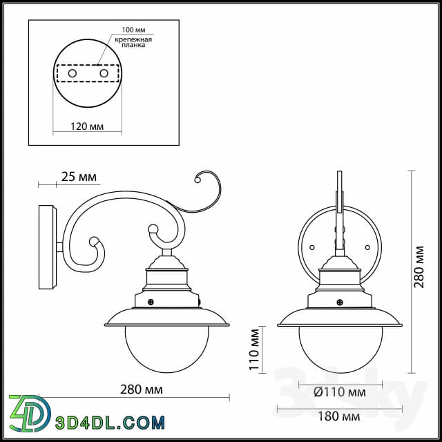 Wall light - Sconce Odeon Light SANDRINA 3248 _ 1W_ 3249 _ 1W