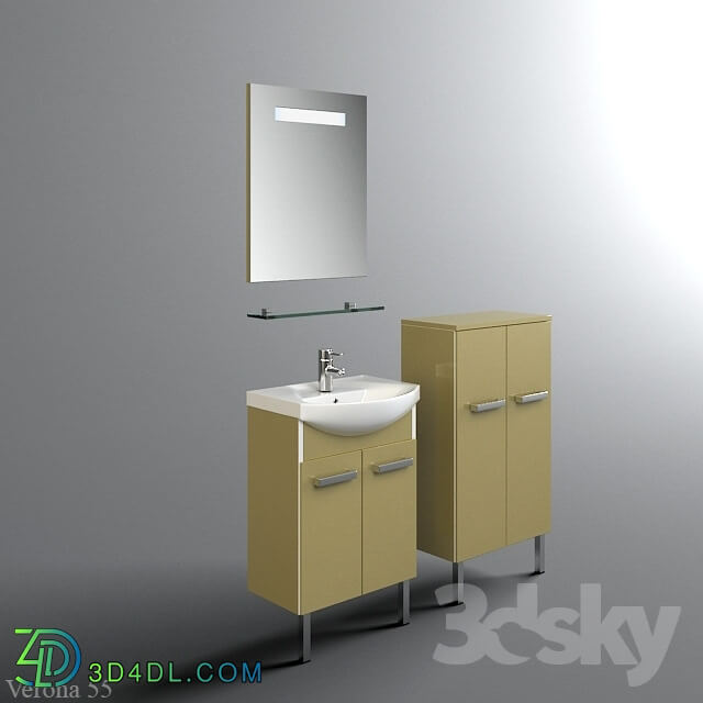 Bathroom furniture - Verona 55 Tumba floor with sink