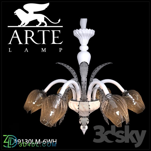 Ceiling light - Chandelier ArteLamp A9130LM-6WH