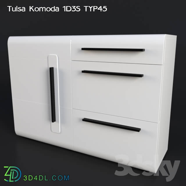 Sideboard _ Chest of drawer - Helvetia Tulsa Komoda 1D3S TYP45