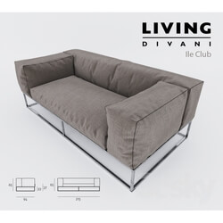 Sofa - livingdivani - ile club 