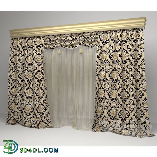 Curtain - Classic curtains with tassels