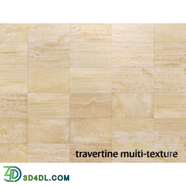 Tile - Multi-texture travertine