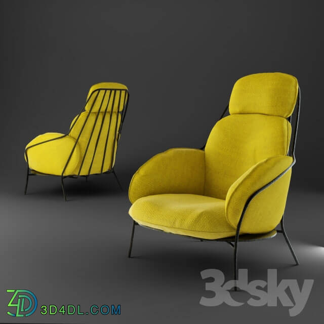 Arm chair - Paffuta by Luca Nichetto