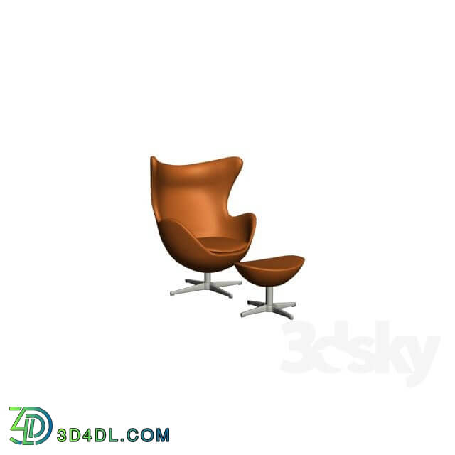 Arm chair - modern Chair with puff Chair