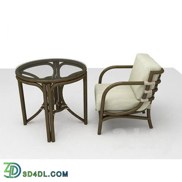 Arm chair - furniture from rattan