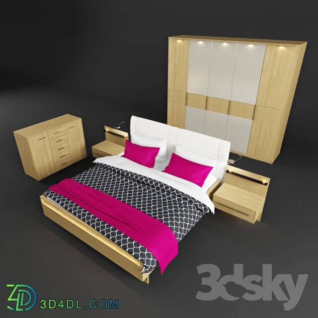 Bed - Bed and headsets Musterring Sari