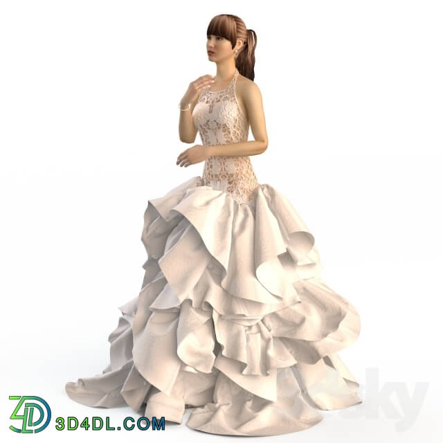Clothes and shoes - Wedding Evening Dress 2