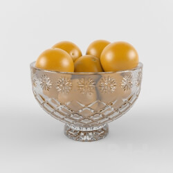 Food and drinks - Crystal bowl with oranges 