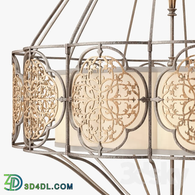 Ceiling light - Murray Feiss Marcella 4 Light Uplight Chandelier