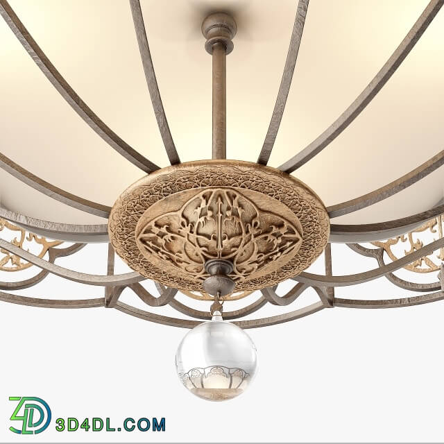 Ceiling light - Murray Feiss Marcella 4 Light Uplight Chandelier