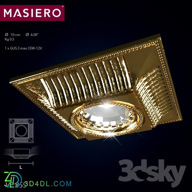 Spot light - MASIERO VE 855 GOLD