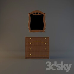 Sideboard _ Chest of drawer - Dresser and mirror _Alexandra 4A_ 