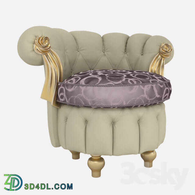 Arm chair - Paolo Lucchetta - TIFFANY ROUND LOUNGE ARMCHAIR