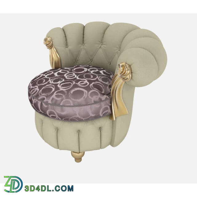 Arm chair - Paolo Lucchetta - TIFFANY ROUND LOUNGE ARMCHAIR