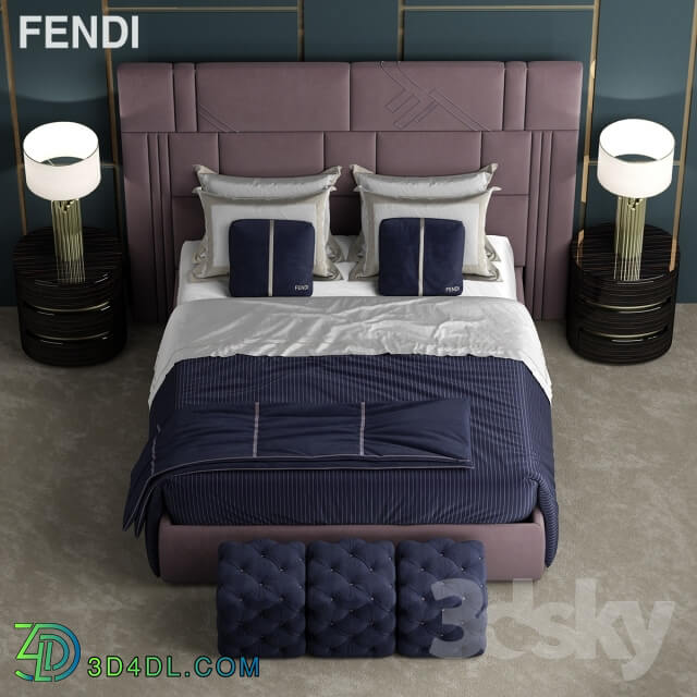 Bed - Bed fendi Nabucco Bed