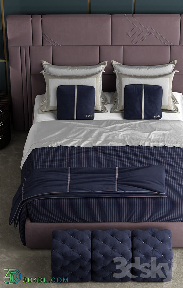 Bed - Bed fendi Nabucco Bed