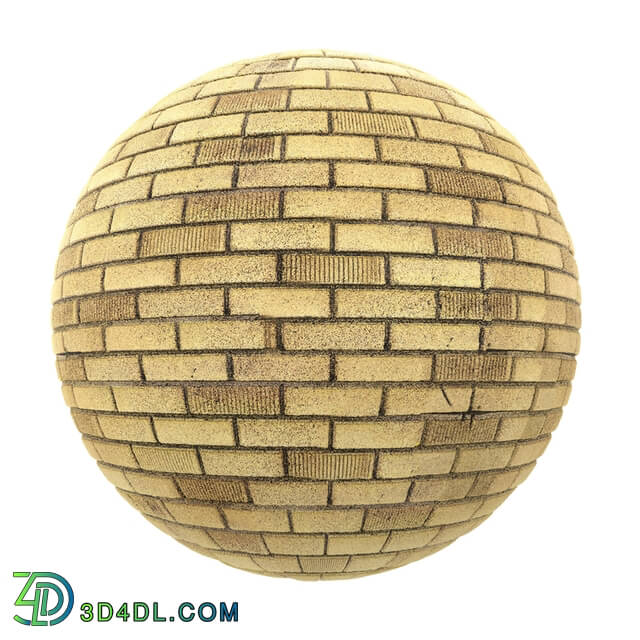 CGaxis-Textures Brick-Walls-Volume-09 yellow brick wall (09)
