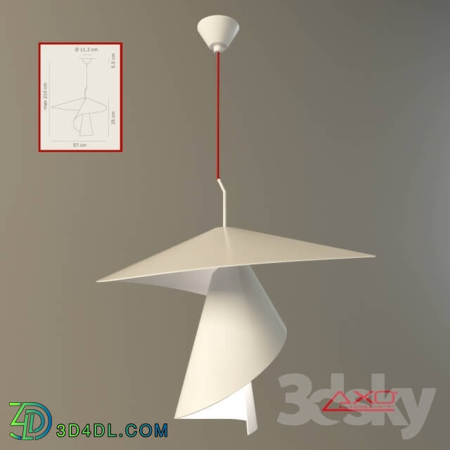 Ceiling light - Lyustra_Axo_Spiry