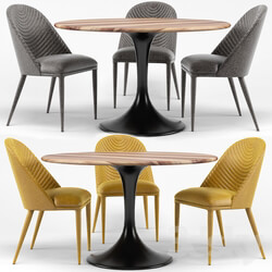 Chair - Amarelo Chair_ Thor Dining Table 