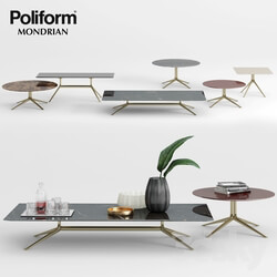 Table - Poliform Mondrian Coffee Tables - 1 