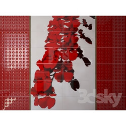Bathroom accessories - Tile Red Orchid Dec. 