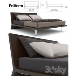 Bed - Poliform Angie bed 
