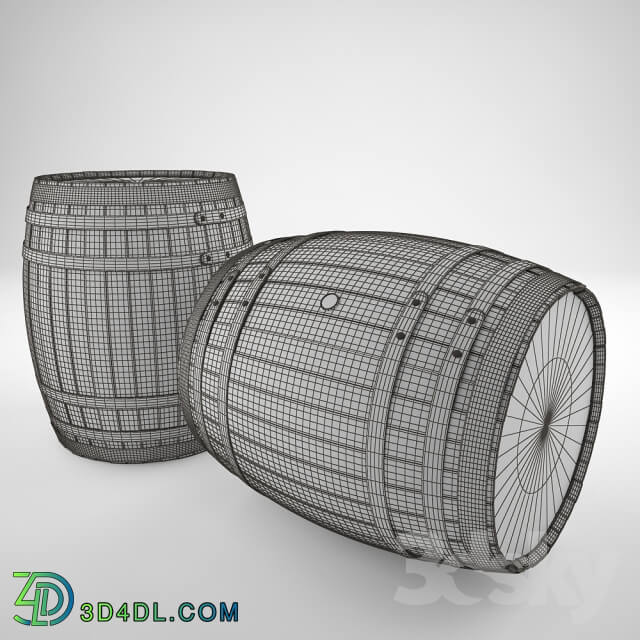 Miscellaneous - wooden barrel