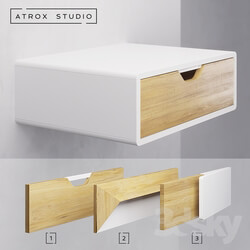 Sideboard _ Chest of drawer - Suspended bedside tables Atrox Studio OM 