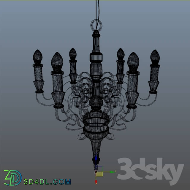 Ceiling light - Twisted Chandelier