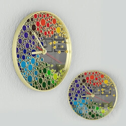 Other decorative objects - Rainbow Wall Clock 