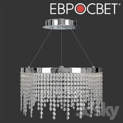 Ceiling light - OM LED chandelier with crystal Euro-light 90050_1 