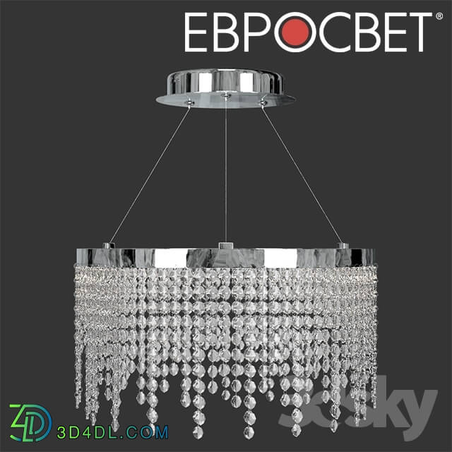 Ceiling light - OM LED chandelier with crystal Euro-light 90050_1