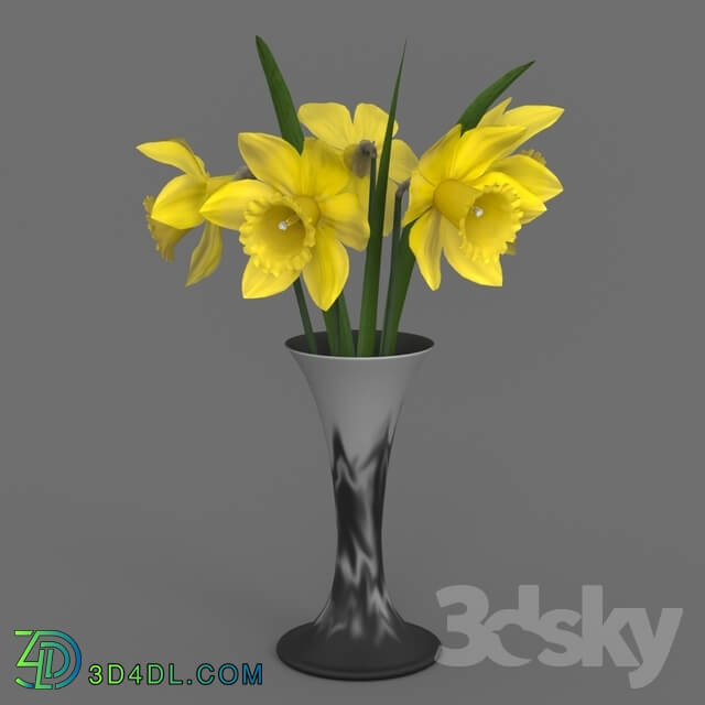 Bouquet - Vase and Daffodils