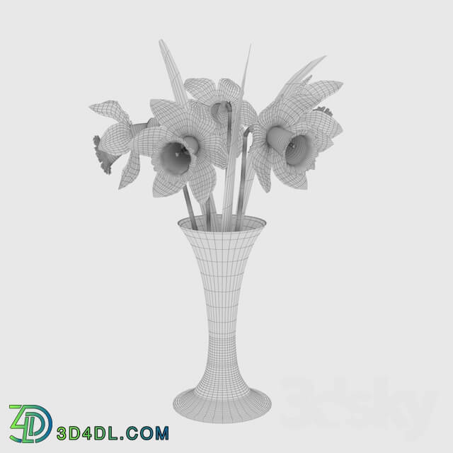 Bouquet - Vase and Daffodils