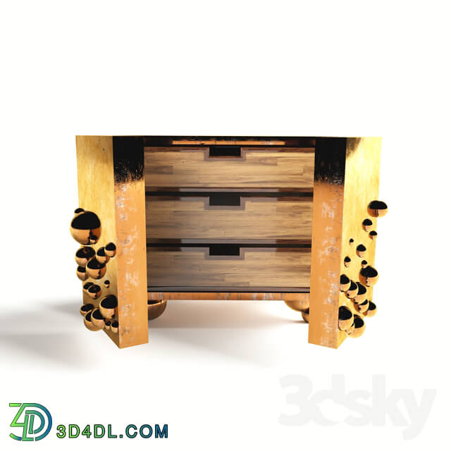 Sideboard _ Chest of drawer - Gold chest of drawers