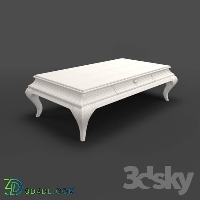 Table - OM Coffee table Fratelli Barri ROMA in finish sparkling pearl varnish_ FB.ET.RM.3