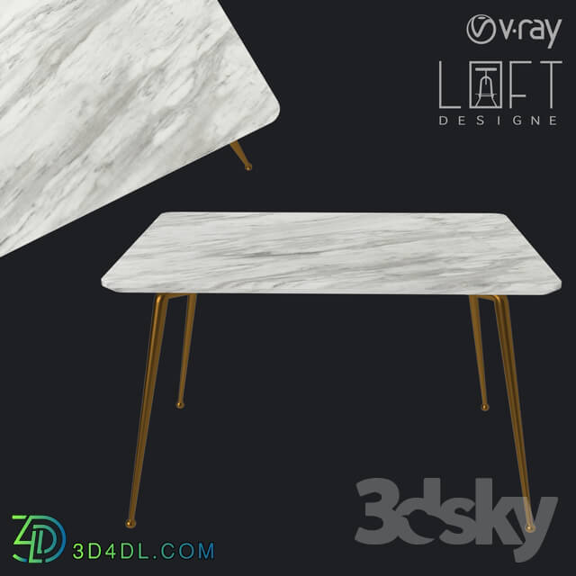 Table - Table LoftDesigne 60051 model