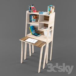 Office furniture - Shelf with retractable workplace _3 