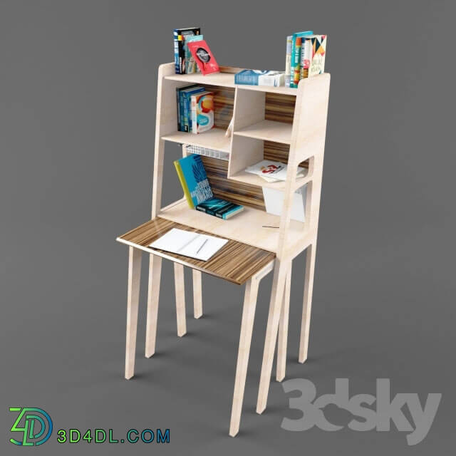 Office furniture - Shelf with retractable workplace _3