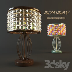 Table lamp - Glass Table Lamp Set Two AMD 