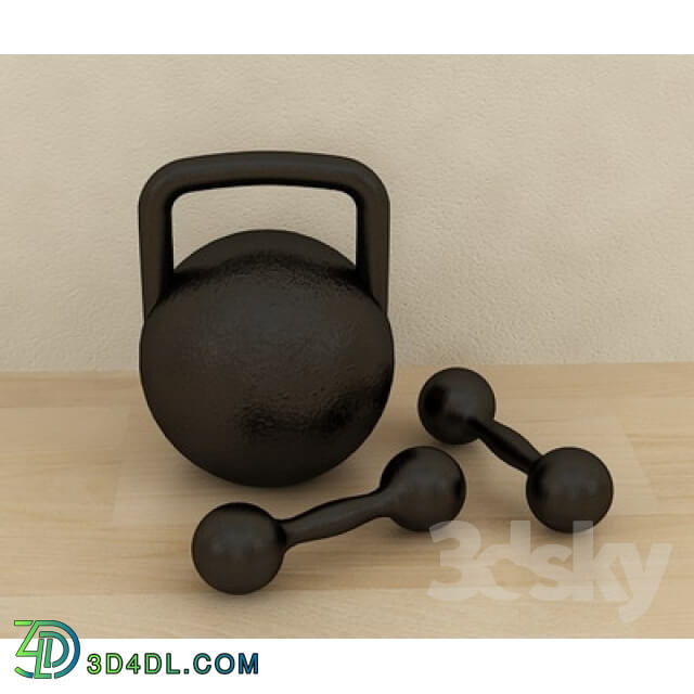 Sports - Kettlebell and dumbbells