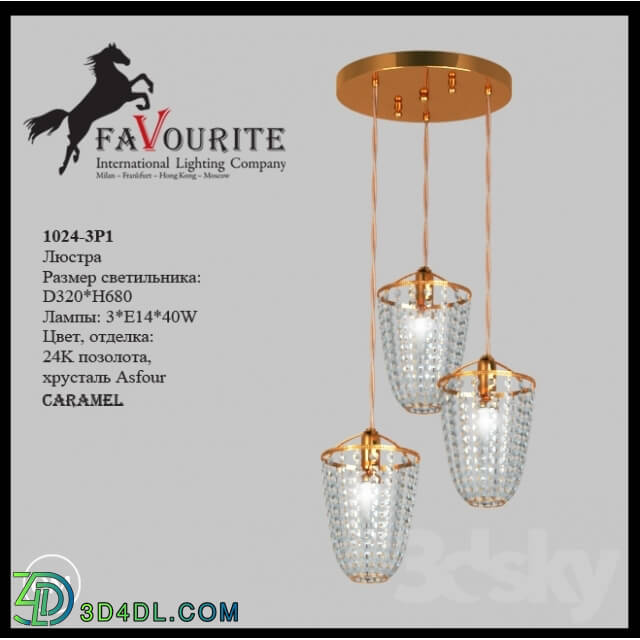 Ceiling light - Favourite 1025-3P1
